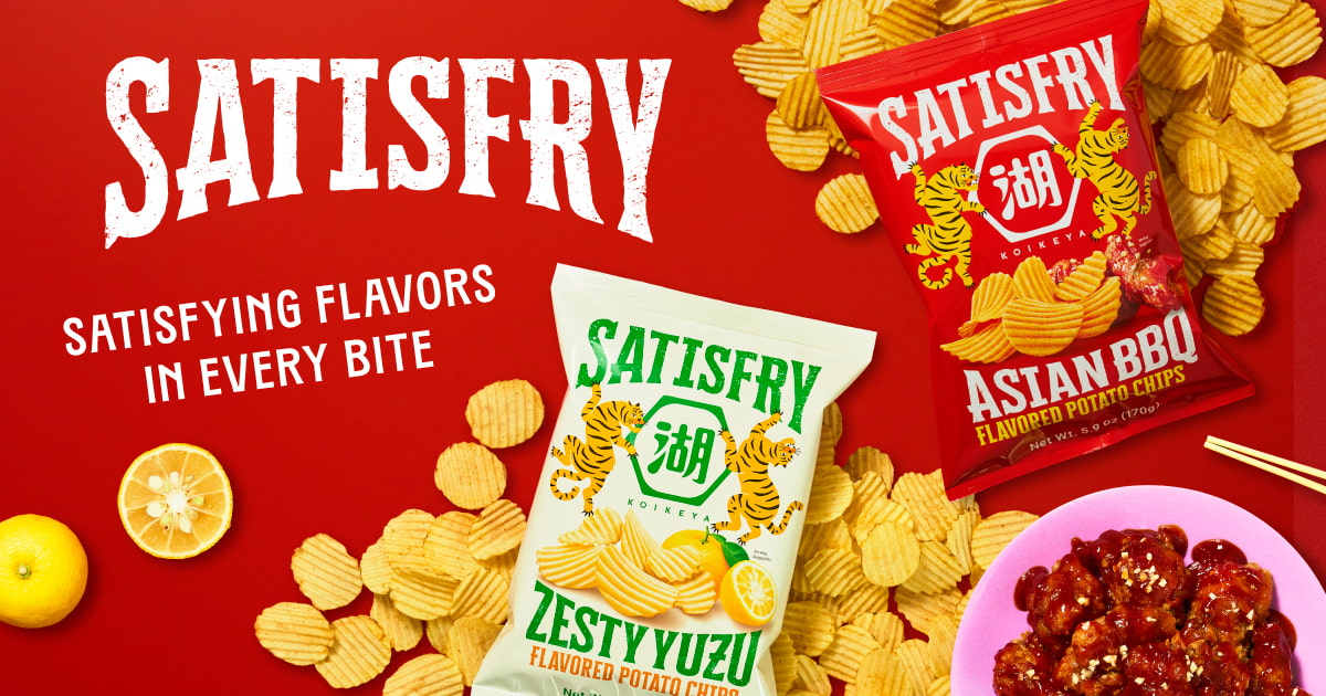 Satisfry Asian flavored potato chips